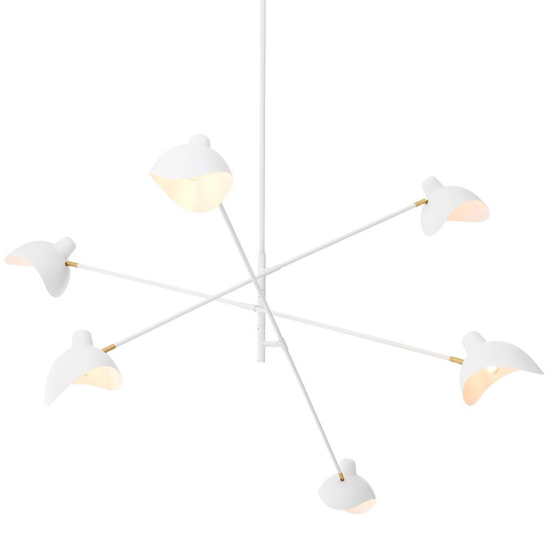 Люстра Eichholtz Chandelier Meryll White Латунь Античная полированная Белый Люстра Eichholtz Chandelier Meryll White Латунь Античная полированная Белый в Барнауле | Loft Concept