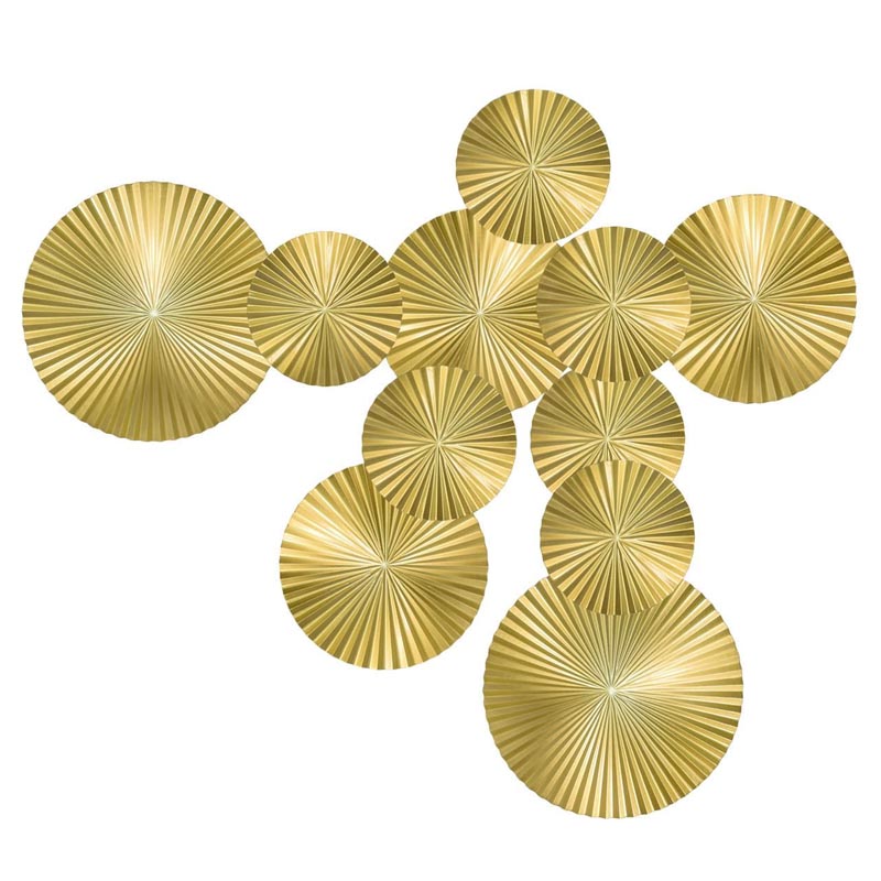 Арт-объект Apollo Gold Wall Plaque Disc 11 Золотой Арт-объект Apollo Gold Wall Plaque Disc 11 Золотой в Барнауле | Loft Concept
