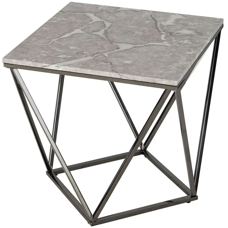 Приставной стол Kovaldzhi Collection Frame Geometry Dark Chrome Бежево-серый Белый Мрамор Bianco Темный хром Приставной стол Kovaldzhi Collection Frame Geometry Dark Chrome Бежево-серый Белый Мрамор Bianco Темный хром в Барнауле | Loft Concept