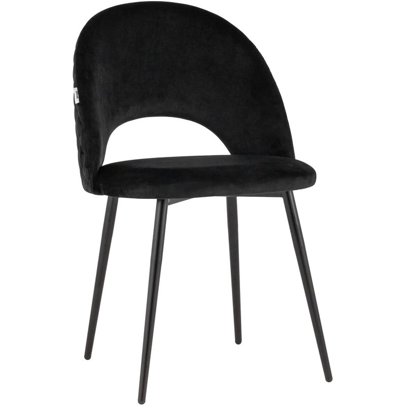 Стул CLIFF Chair Черный Велюр Черный Стул CLIFF Chair Черный Велюр Черный в Барнауле | Loft Concept