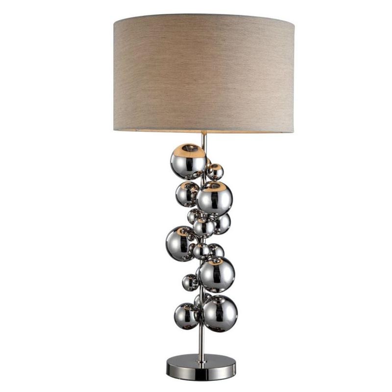 Настольная лампа Chrome Bubbles Table Lamp Темный хром Настольная лампа Chrome Bubbles Table Lamp Темный хром в Барнауле | Loft Concept