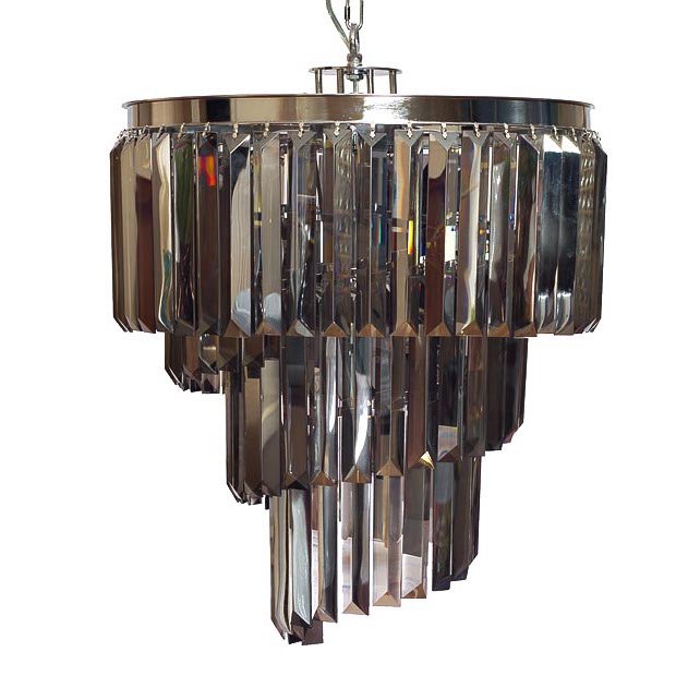 Люстра Odeon Chandelier Helix Smoke 50 Хром Дымчатый (Smoke) Люстра Odeon Chandelier Helix Smoke 50 Хром Дымчатый (Smoke) в Барнауле | Loft Concept