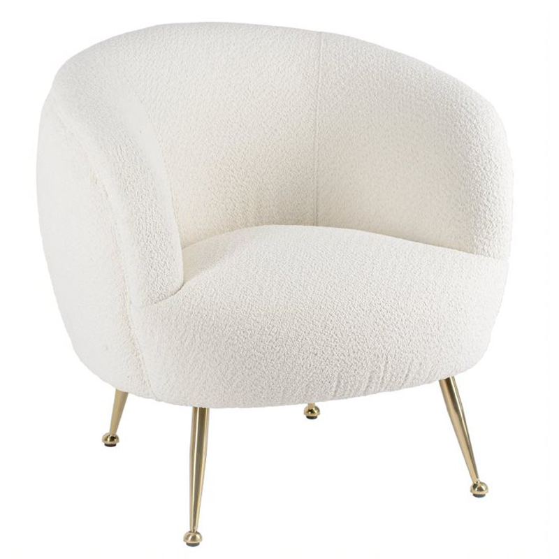 Кресло Monique Milky Boucle Молочный Кресло Monique Milky Boucle Молочный в Барнауле | Loft Concept