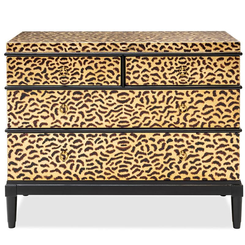 Комод DRESSER KRIZIA leopard Карамель Черный в Барнауле | Loft Concept 