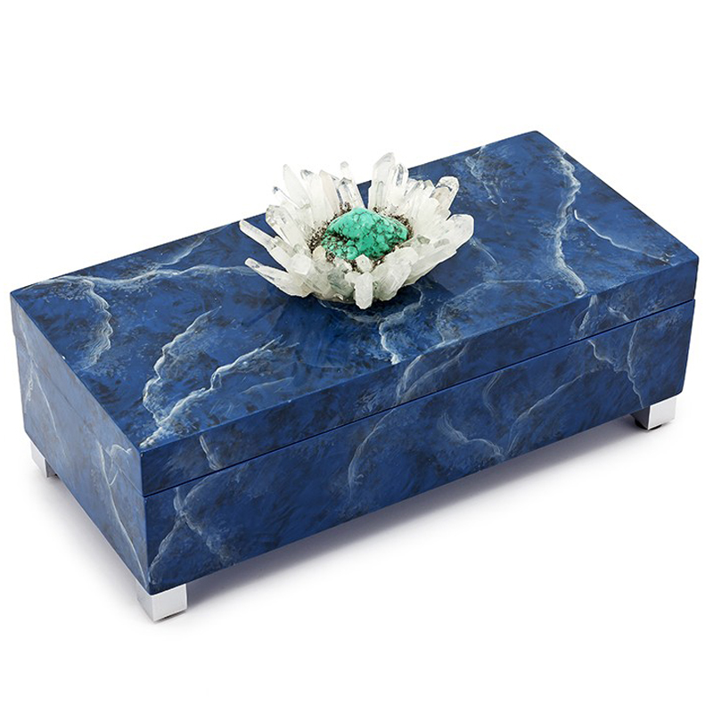 Шкатулка BOX KRIZIA BLUE Сапфирово-синий Шкатулка BOX KRIZIA BLUE Сапфирово-синий в Барнауле | Loft Concept