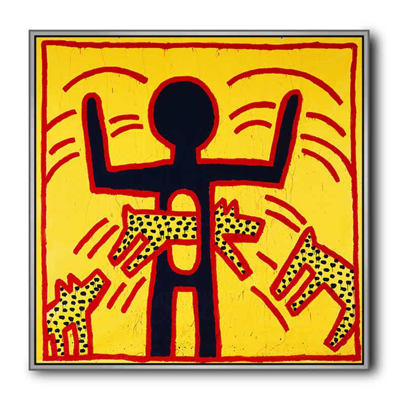 Постер Keith Haring 9 Черный Красный Желтый Постер Keith Haring 9 Черный Красный Желтый в Барнауле | Loft Concept