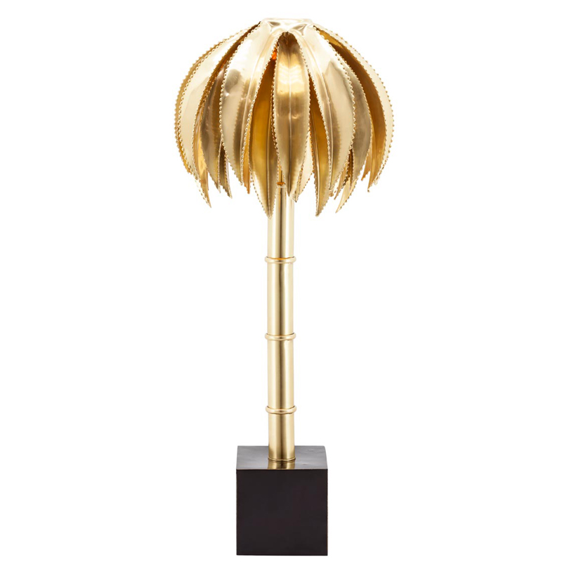 Настольная лампа TABLE LAMP PALMERY GOLD Латунь Настольная лампа TABLE LAMP PALMERY GOLD Латунь в Барнауле | Loft Concept