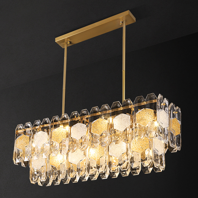Люстра Oswalda Linear Chandelier Золотой Люстра Oswalda Linear Chandelier Золотой в Барнауле | Loft Concept