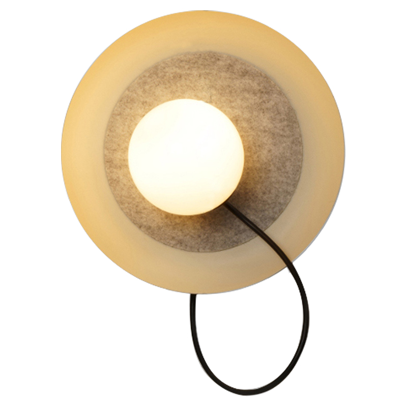 Настенный светильник с магнитными плафоном MARGOTT WALL LAMP Белый Оранжевый Черный Настенный светильник с магнитными плафоном MARGOTT WALL LAMP Белый Оранжевый Черный в Барнауле | Loft Concept