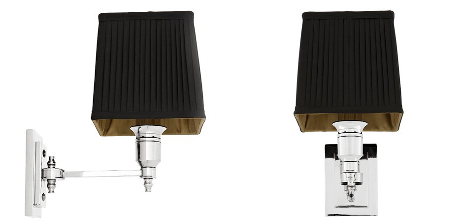 Бра Wall Lamp Lexington Single Nickel+Black Бра Wall Lamp Lexington Single Nickel+Black - Loft-Concept в Барнауле