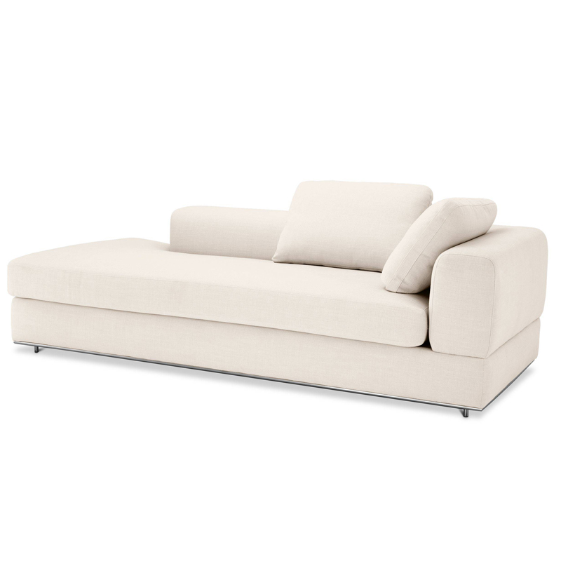 Кушетка Eichholtz Sofa Canyon Right Молочный Нержавеющая сталь Кушетка Eichholtz Sofa Canyon Right Молочный Нержавеющая сталь в Барнауле | Loft Concept