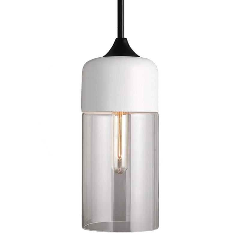 Подвесной светильник Hanglamp zwart glas White I Белый Прозрачное Стекло в Барнауле | Loft Concept 