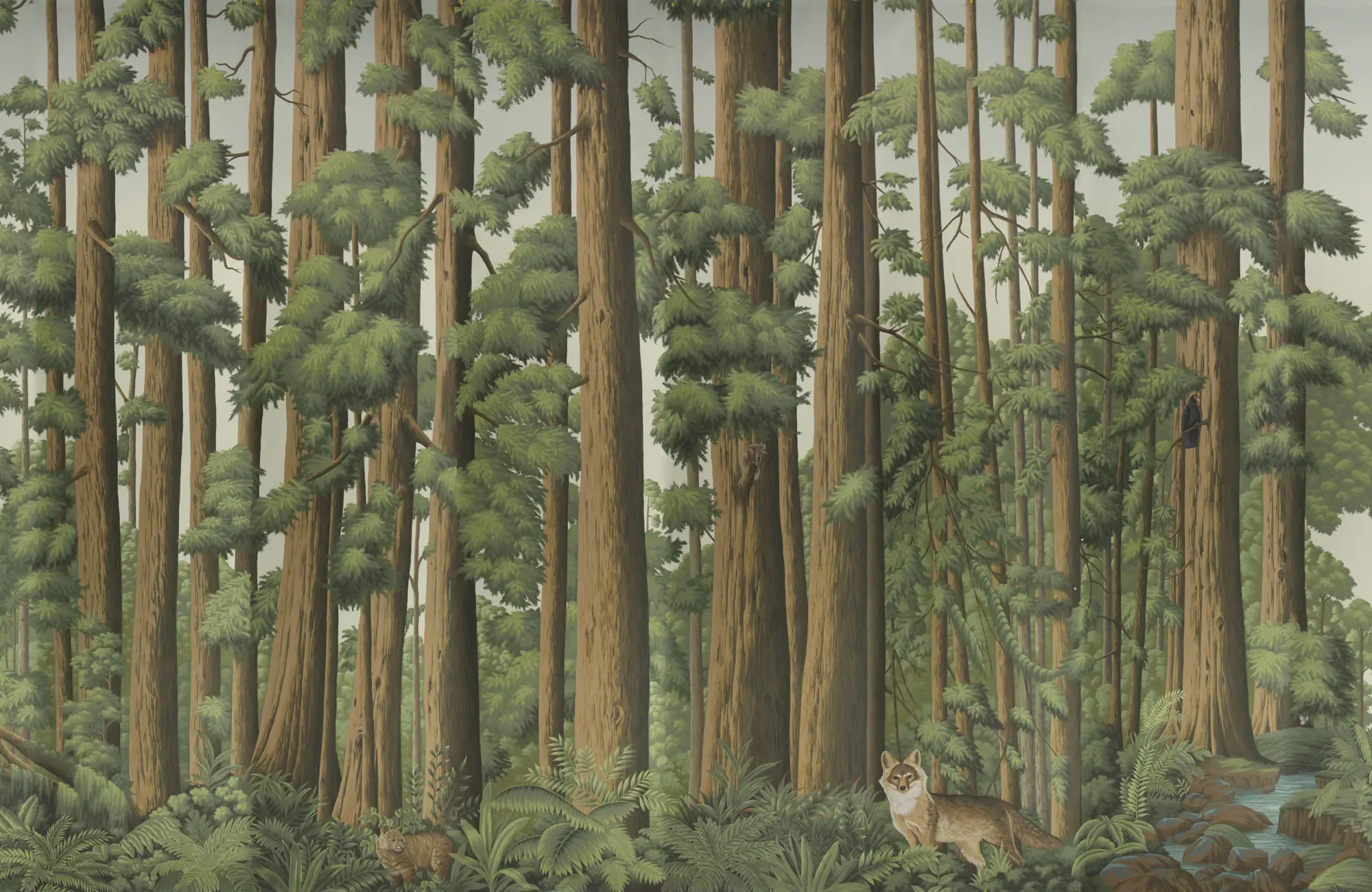 Обои ручная роспись Redwoods Colourway SC-281 on scenic paper Обои ручная роспись Redwoods Colourway SC-281 on scenic paper - постер Loft-Concept в Барнауле