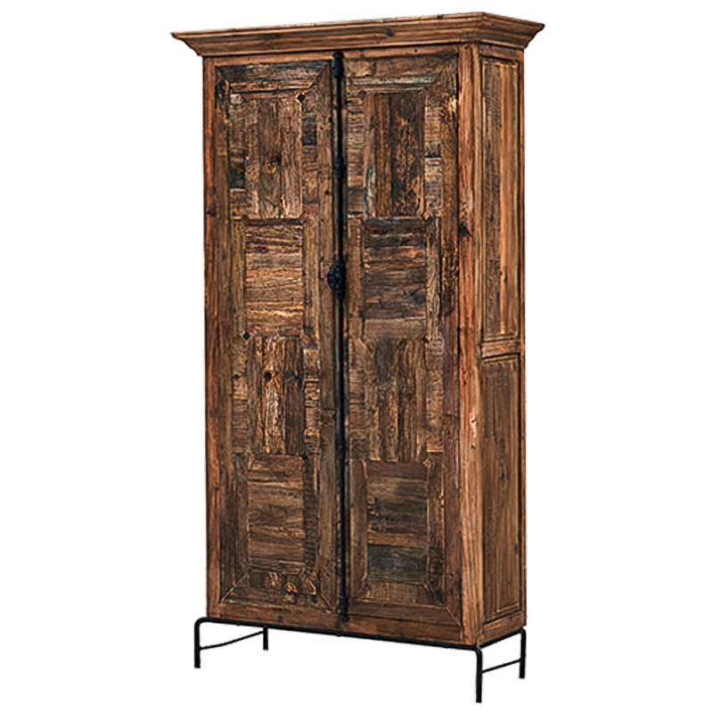 Шкаф Giancarlo Wood Wardrobe Коричневый Черный Шкаф Giancarlo Wood Wardrobe Коричневый Черный в Барнауле | Loft Concept