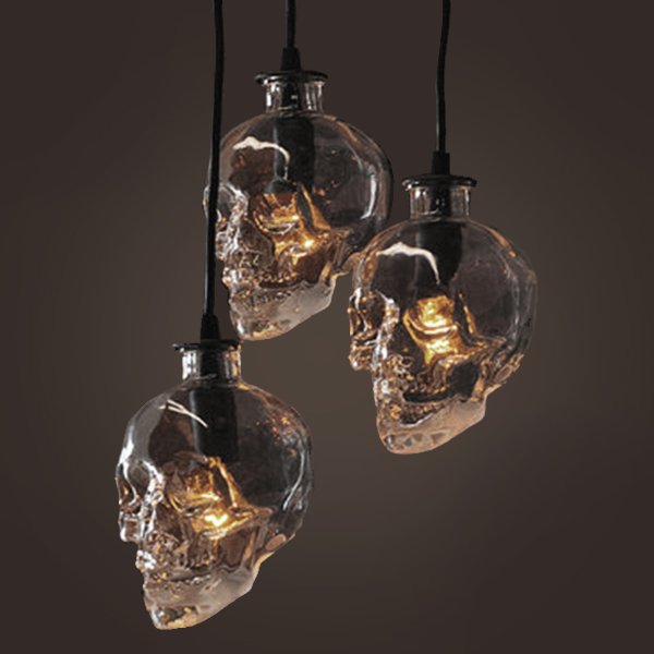 Люстра Череп Glass Skull Pendant Люстра Череп Glass Skull Pendant в Барнауле | Loft Concept
