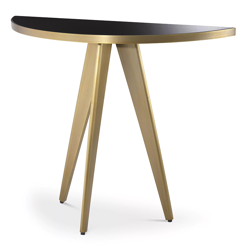 Консоль Eichholtz Console Table Aston Brass Латунь Черный Консоль Eichholtz Console Table Aston Brass Латунь Черный в Барнауле | Loft Concept