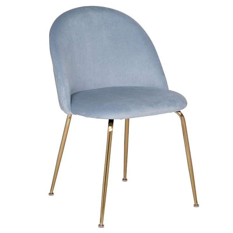 Стул Isidro Stool Серо-голубой Глянцевое золото Стул Isidro Stool Серо-голубой Глянцевое золото в Барнауле | Loft Concept