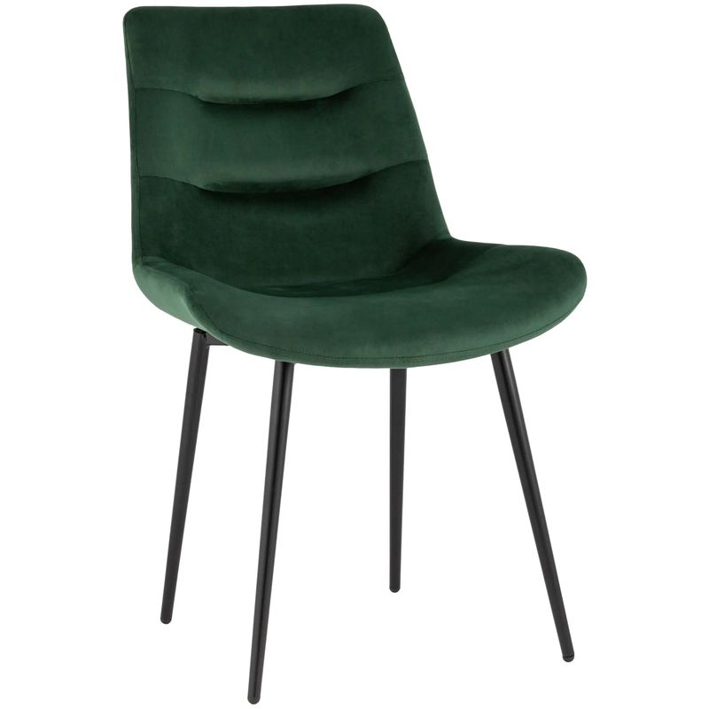 Стул Austin Chair Зеленый Велюр Зеленый Черный Стул Austin Chair Зеленый Велюр Зеленый Черный в Барнауле | Loft Concept