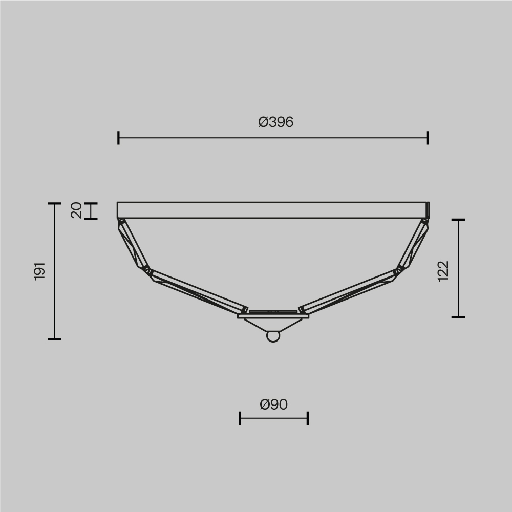 Потолочный светильник Facet E14х4 в Барнауле