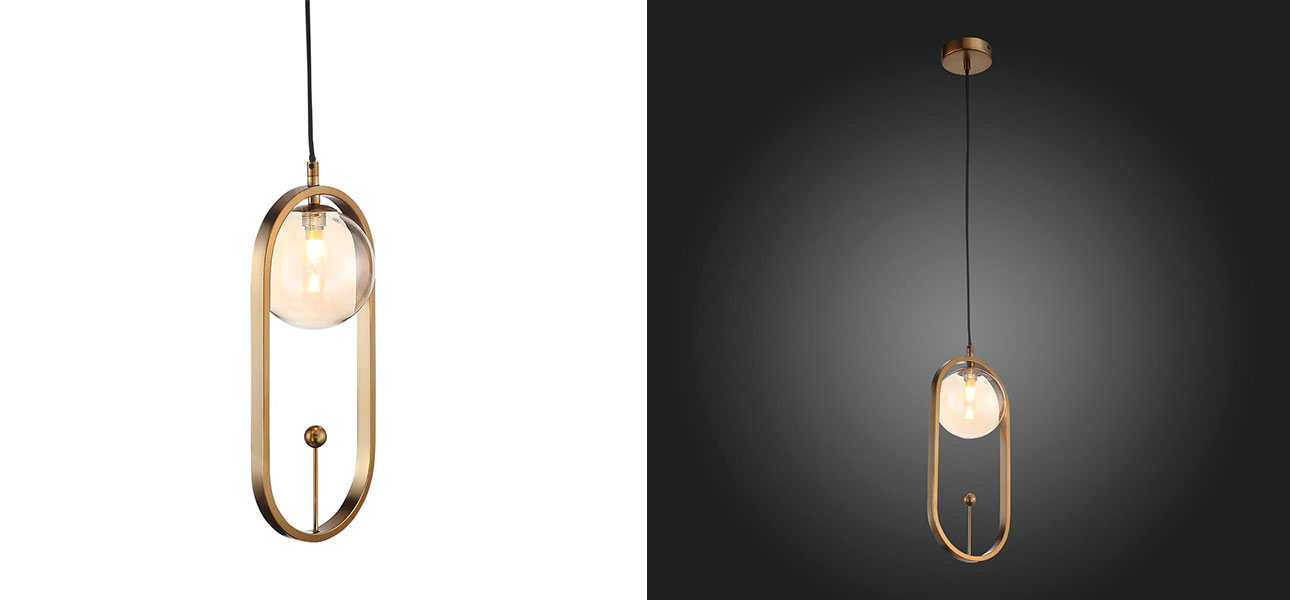 Подвесной светильник золото Scandinavia - фото