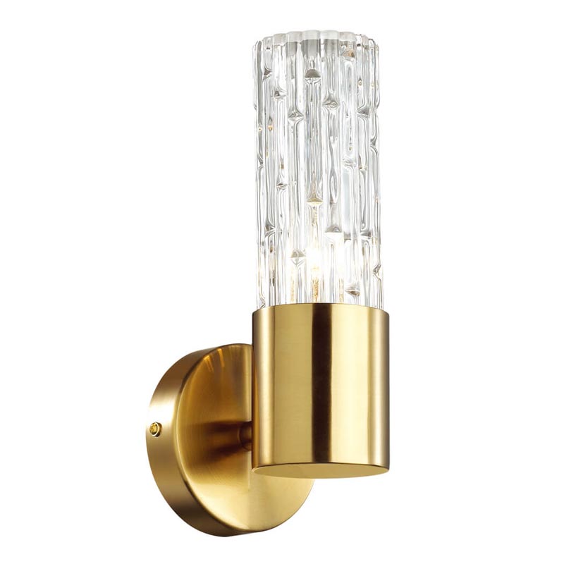 Бра Lorinda Wall lamp Прозрачный (Transparent) Золотой в Барнауле | Loft Concept 