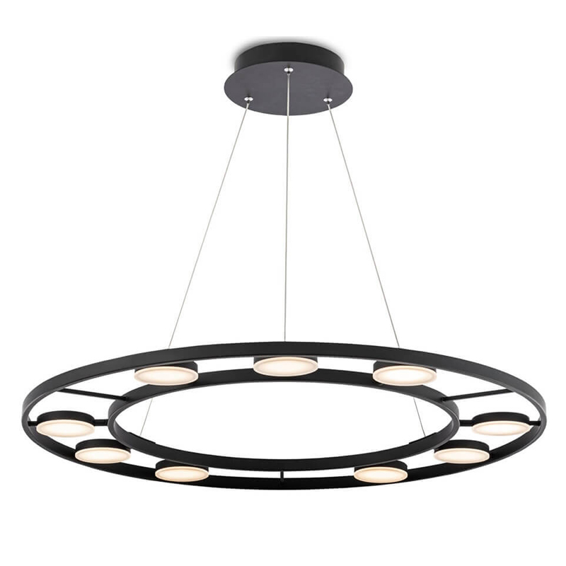 Люстра Maxine Light Chandelier Черный Белый Люстра Maxine Light Chandelier Черный Белый в Барнауле | Loft Concept