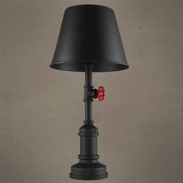 Настольная лампа Table Lamp Red Water Tap Cone Черный Настольная лампа Table Lamp Red Water Tap Cone Черный в Барнауле | Loft Concept