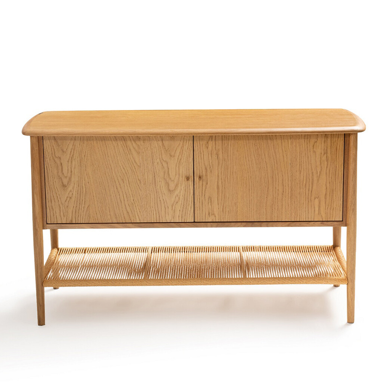 Комод с 2-мя дверцами и полкой из пеньковой веревки Espen Chest of drawers Светлый дуб Комод с 2-мя дверцами и полкой из пеньковой веревки Espen Chest of drawers Светлый дуб в Барнауле | Loft Concept