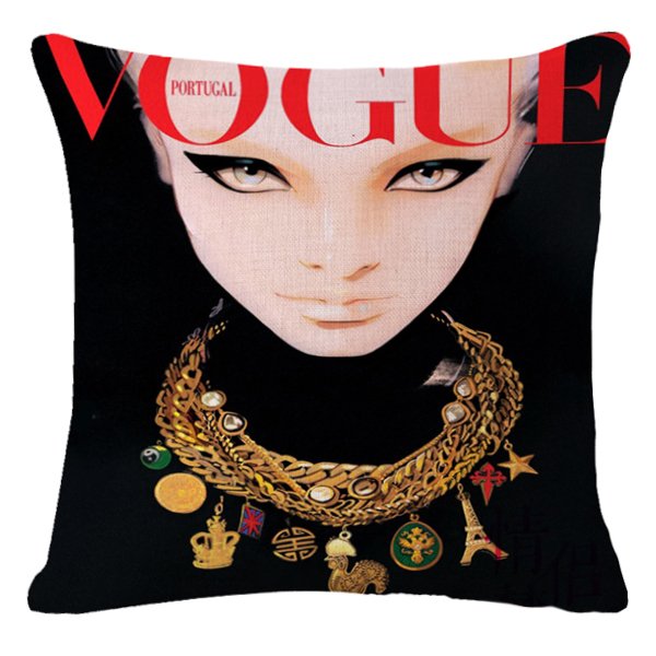Декоративная подушка VOGUE I Мульти Черный Красный Декоративная подушка VOGUE I Мульти Черный Красный в Барнауле | Loft Concept