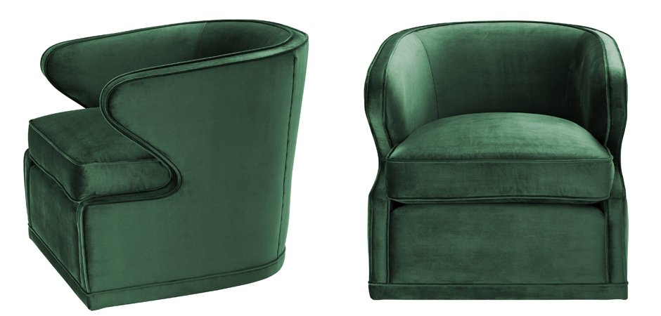 Кресло Eichholtz Chair Dorset Green Кресло Eichholtz Chair Dorset Green - Loft-Concept в Барнауле