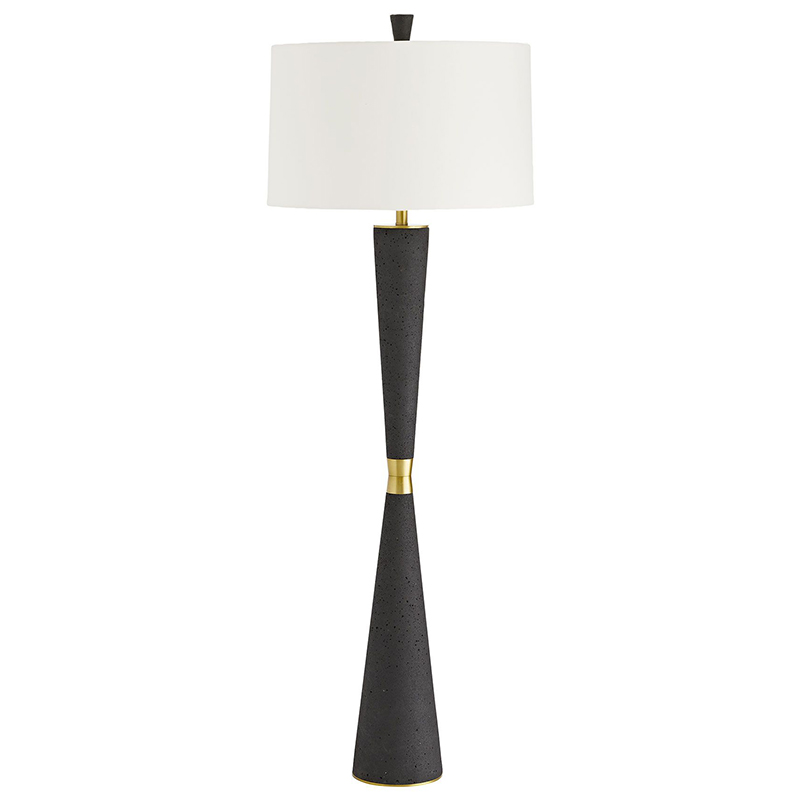 Торшер Arteriors GROM FLOOR LAMP Золотой Белый Черный Торшер Arteriors GROM FLOOR LAMP Золотой Белый Черный в Барнауле | Loft Concept