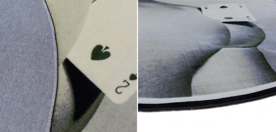 Ковер Seletti Round Rug Two of Spades Ковер Seletti Round Rug Two of Spades - Loft-Concept в Барнауле