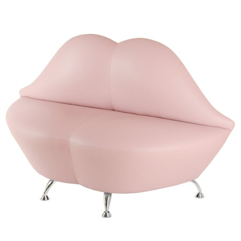 Диван в форме губ Pink Lips Розовый (Rose) Хром Диван в форме губ Pink Lips Розовый (Rose) Хром в Барнауле | Loft Concept