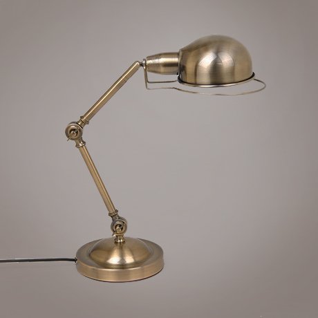 Настольная лампа Antic Work Table Lamp Латунь Античная полированная в Барнауле | Loft Concept 