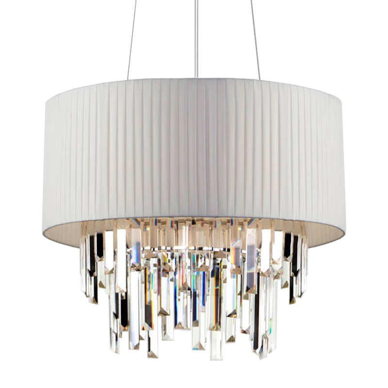Люстра Sorley Chandelier Белый Хром Люстра Sorley Chandelier Белый Хром в Барнауле | Loft Concept