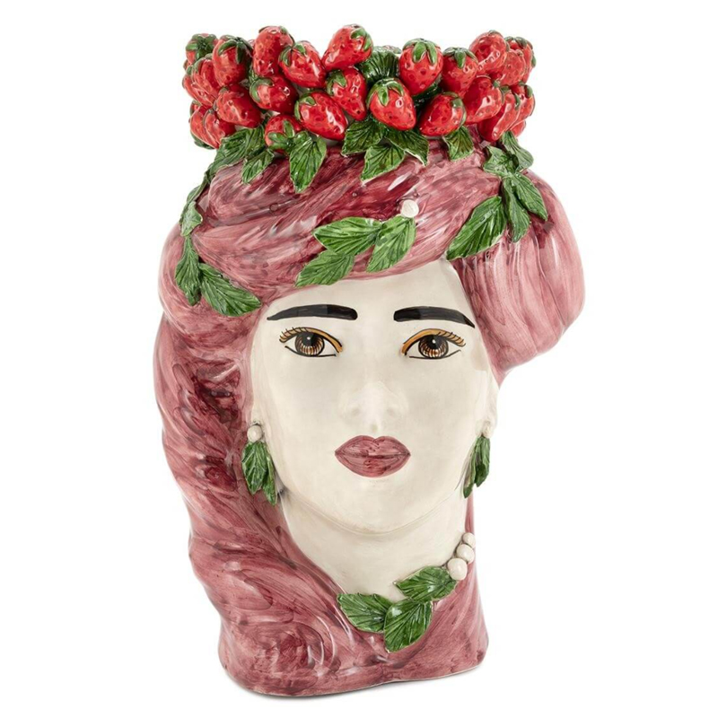 Ваза VASE STRAWBERRIES HEAD LADY BIG Red Бургундский красный Ваза VASE STRAWBERRIES HEAD LADY BIG Red Бургундский красный в Барнауле | Loft Concept