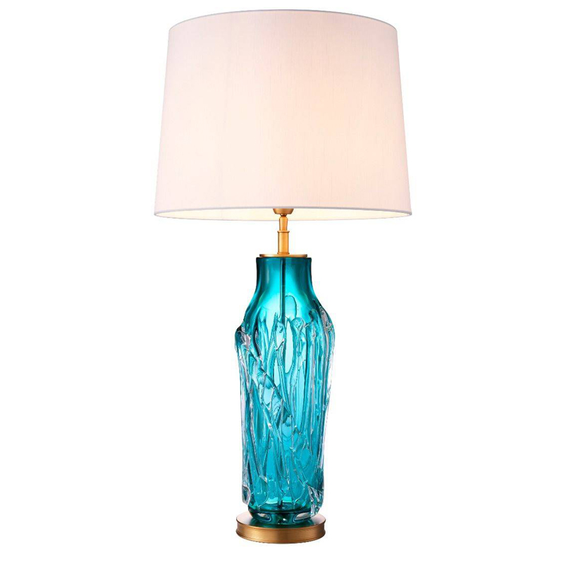 Настольная лампа Eichholtz Table Lamp Torian Бирюзовый Латунь Белый Настольная лампа Eichholtz Table Lamp Torian Бирюзовый Латунь Белый в Барнауле | Loft Concept