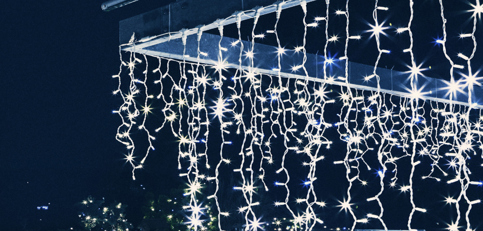 Светодиодная Гирлянда-Бахрома с Белым светом - Loft-Concept в Барнауле