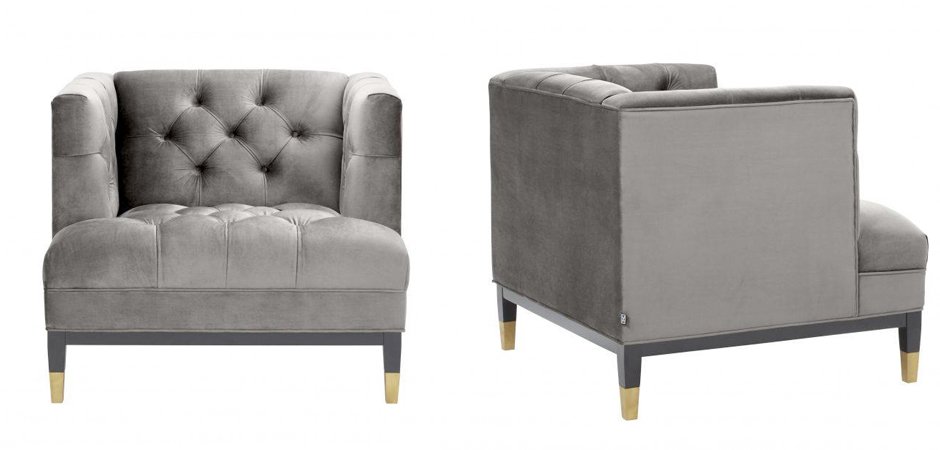 Кресло Eichholtz Chair Castelle Grey Кресло Eichholtz Chair Castelle Grey - Loft-Concept в Барнауле