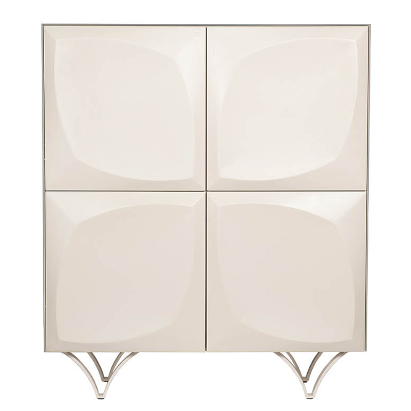 Комод с рельефным фасадом White Orchid Белый Белый Комод с рельефным фасадом White Orchid Белый Белый в Барнауле | Loft Concept
