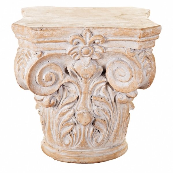 Приставной стол Antique column Бежево-серый Приставной стол Antique column Бежево-серый в Барнауле | Loft Concept