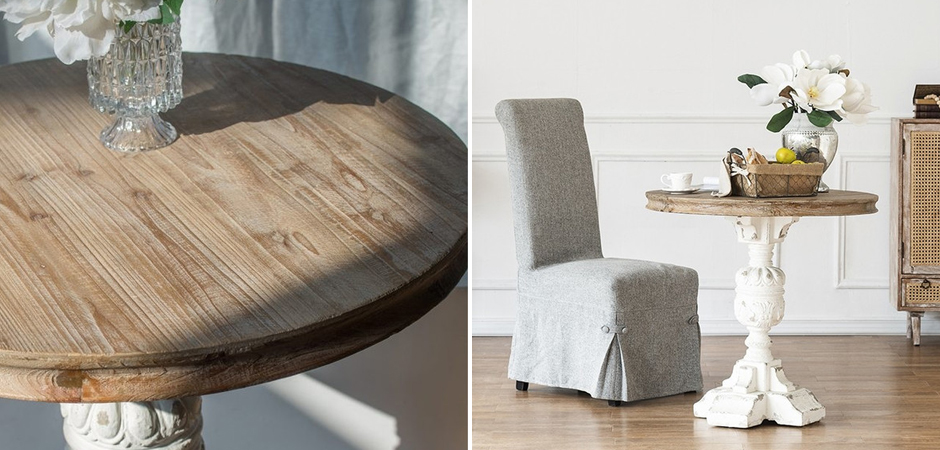 Круглый обеденный стол Aged Wood Круглый обеденный стол Aged Wood - Loft-Concept в Барнауле
