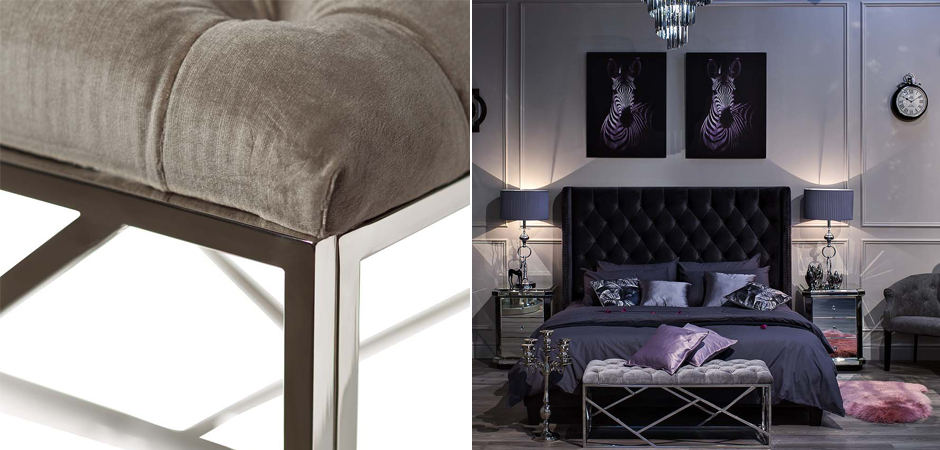 Банкетка Serene Furnishing Chromium Top Банкетка Serene Furnishing Chromium Top - Loft-Concept в Барнауле
