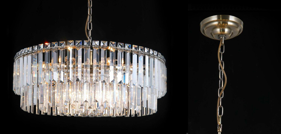 Люстра Odeon Chandelier Прозрачное Стекло диаметр 62 Люстра Odeon Chandelier Прозрачное Стекло диаметр 62 - Loft-Concept в Барнауле
