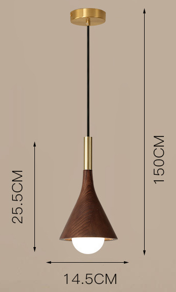 Подвесной светильник с деревянным корпусом конусообразной формы TAPIO Walnut Подвесной светильник с деревянным корпусом конусообразной формы TAPIO Walnut в Барнауле