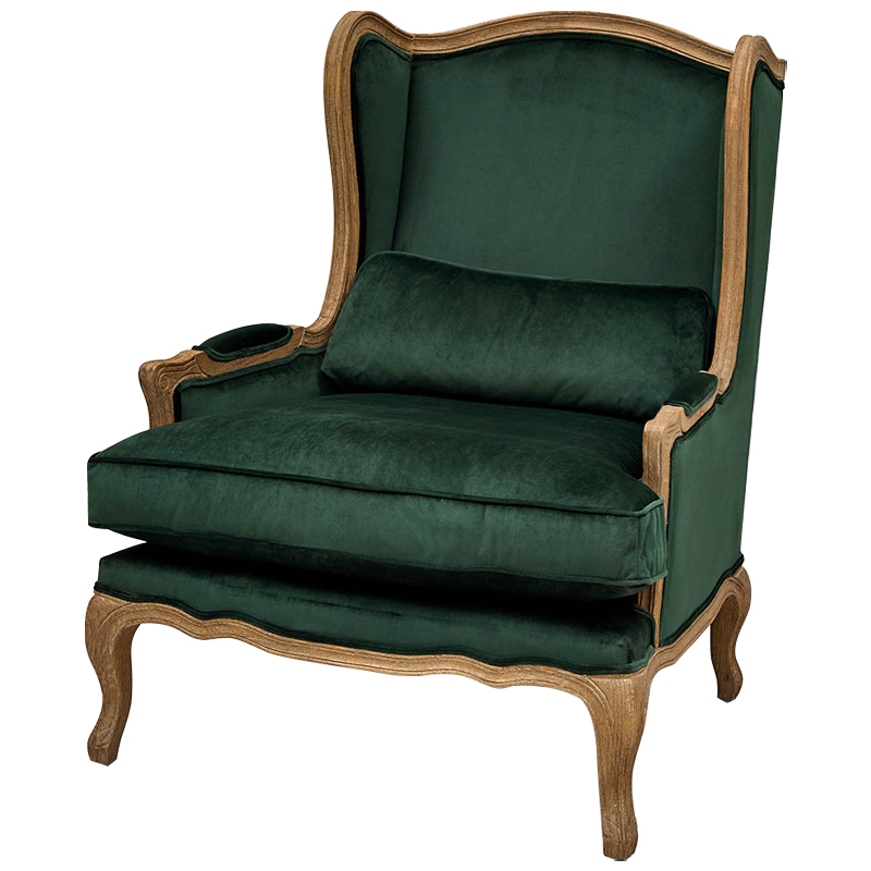 Кресло Armel Green Armchair Коричневый Зеленый Кресло Armel Green Armchair Коричневый Зеленый в Барнауле | Loft Concept