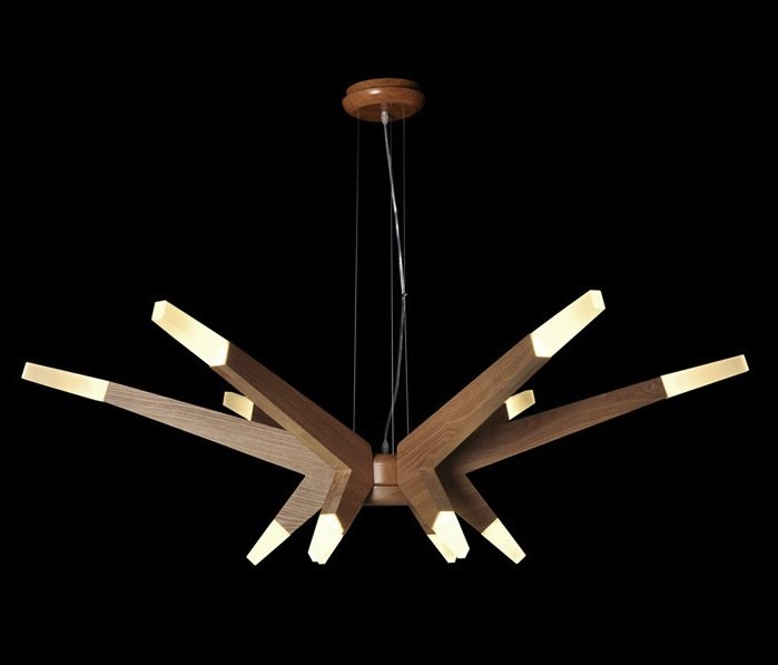 Люстра Wooden Glowworm Star Люстра Wooden Glowworm Star в Барнауле | Loft Concept