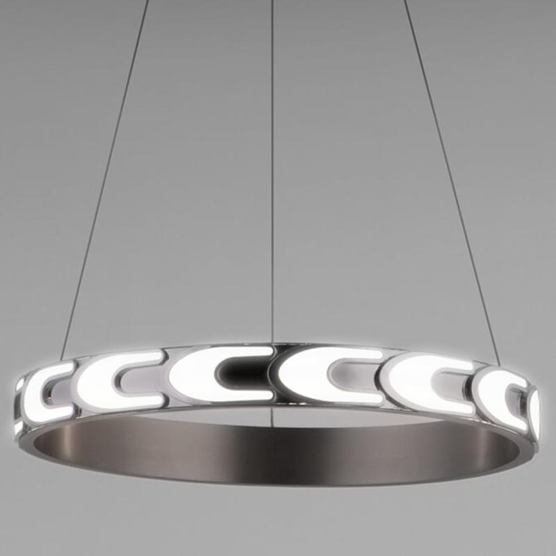 Люстра Maoris Ring Horizontal Chandelier D45 Никель Сатин Люстра Maoris Ring Horizontal Chandelier D45 Никель Сатин в Барнауле | Loft Concept
