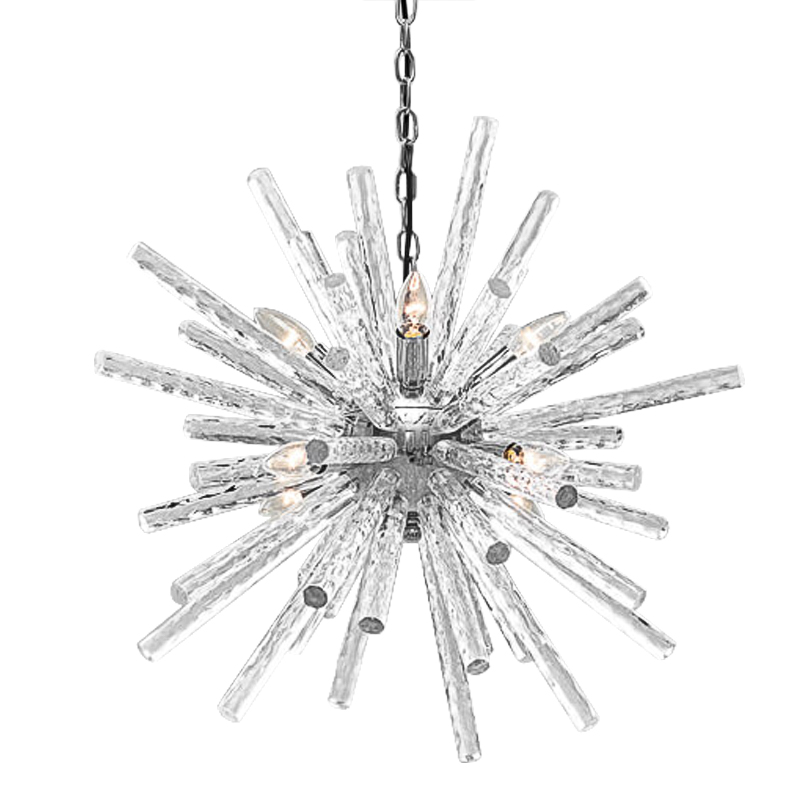 Люстра Icicles Sputnik Chandeliers Хром Прозрачный Люстра Icicles Sputnik Chandeliers Хром Прозрачный в Барнауле | Loft Concept