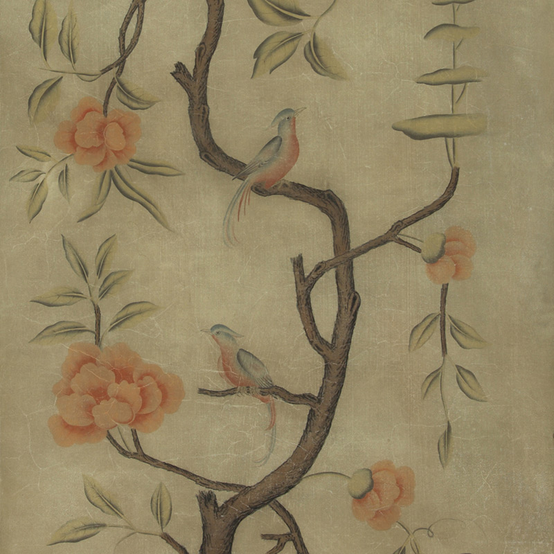 Обои ручная роспись Gustavian Tree of Life Special Colourway on brown Williamsburg Обои ручная роспись Gustavian Tree of Life Special Colourway on brown Williamsburg в Барнауле | Loft Concept